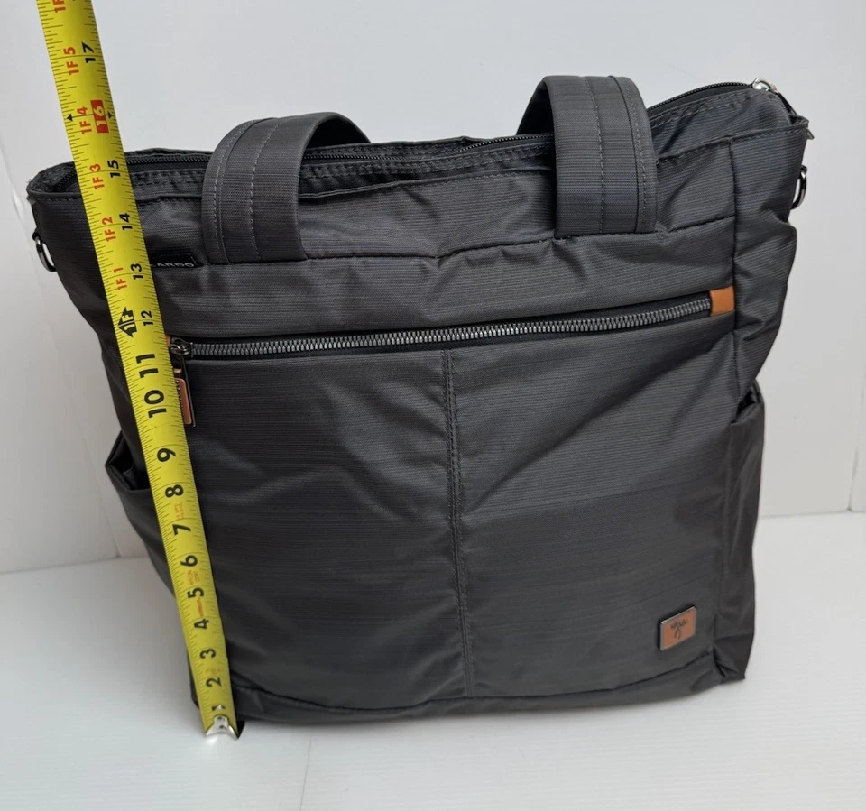 "Bolso de lona suave Ricardo Beverly Hills equipaje de fin de semana lona gris 16""" Foto 3 de 4