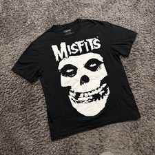 Misfits Crimson Ghost Skull Rock Band Black T-Shirt Size Large