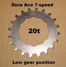 Shimano Dura Ace 20t Low Position Freewheel Cog 7-Speed NOS NEW Old Stock