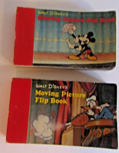 1986 Walt Disney Moving Picture Flip Book Lot Of 2