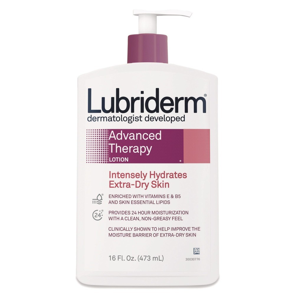 Lubriderm 48322EA, 16 унций  увлажняющий лосьон Advanced Therapy в бутылочке с помпой