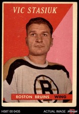 1958 Topps #9 Vic Stasiuk Bruins 2 - GOOD