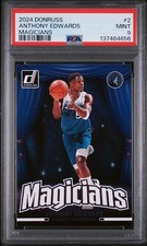 2024 PANINI DONRUSS MAGICIANS #2 ANTHONY EDWARDS PSA 9
