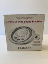 Conair Serene Sound Therapy Machine SU9   Battery Operated   6 Sounds   Timer