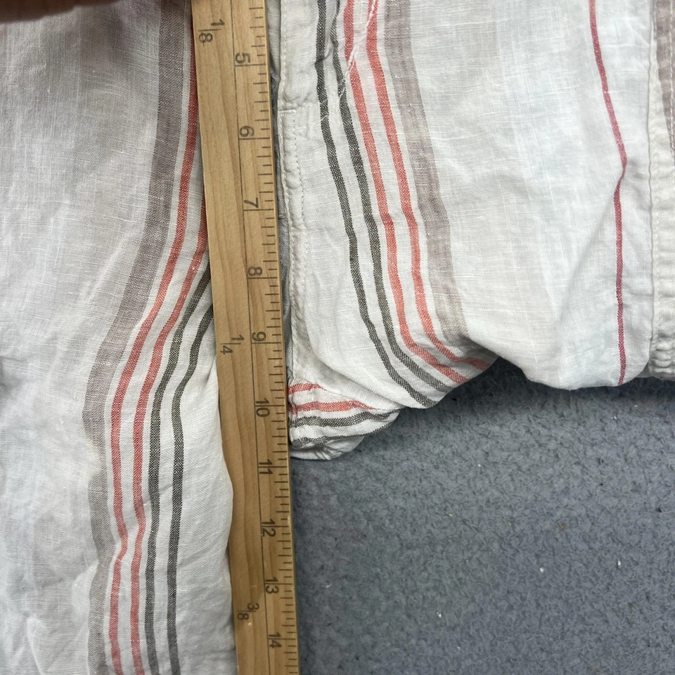 Pantalones Cortos Da-Nang Para Hombre Grandes Bolsillos de Carga Hebilla Utilidad Rayas Rojo Gris Beige Foto 4 de 4