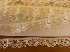 Gathered Cream Lace 12 metres  228