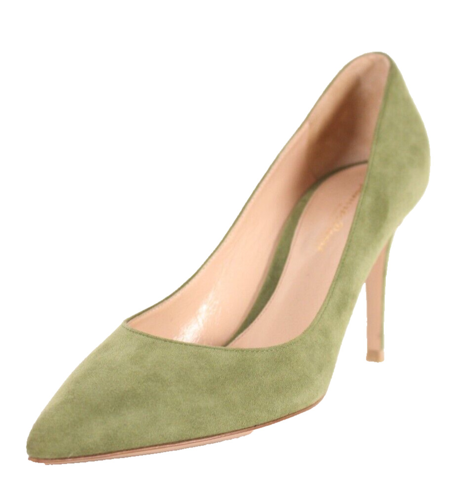 MARY Suede Mule Heels - Olive Green | HEELS by Seminyak Leather Bali