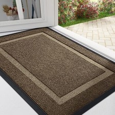 Front Door Mat Indoor Outdoor Waterproof Heavy Duty Doormat Rug for Entryway