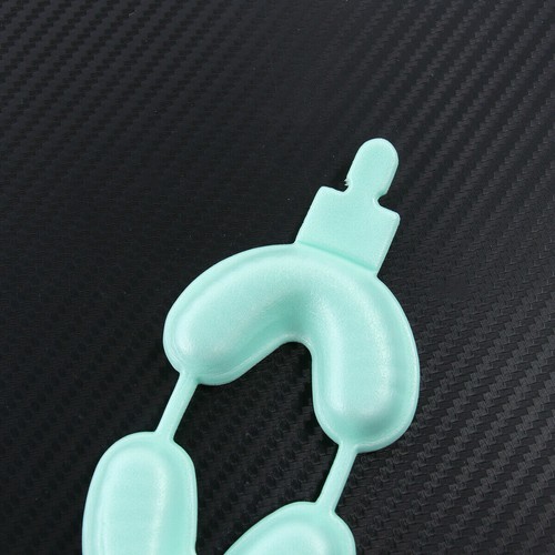 100x Dental Fluoride Disposable Dual Arch Trays Gel Foam S M L Blue Yellow Green - Foto 15 di 29