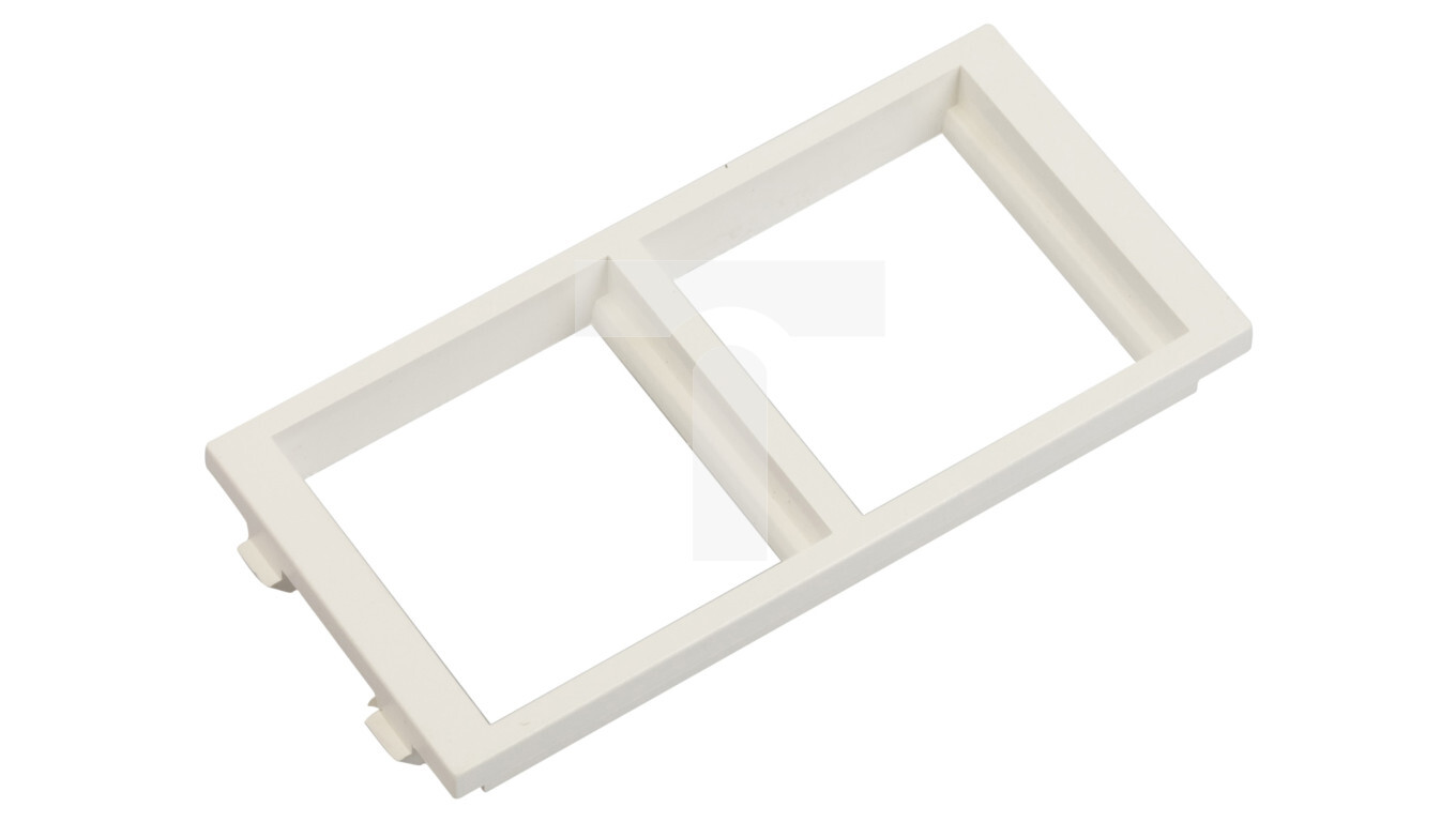 Simon Connect CIMA double frame 2xK45 vertical pure white S62 / 9 /T2UK