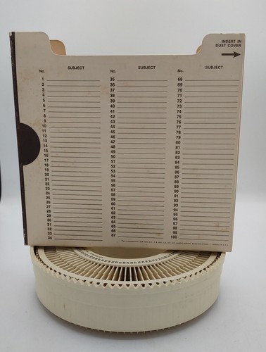 Vintage Sawyers Rototray Slide Tray 100 Slide Tray For 2x2 Slides - Picture 2 of 7
