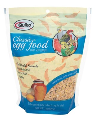 Quiko Classic Egg Food Daily Supplement for All Pet Birds 1.1 Lbs.