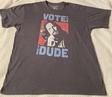 Vote For The Dude The Big Lebowski Mens Size 2X T-shirt Ripple Junction