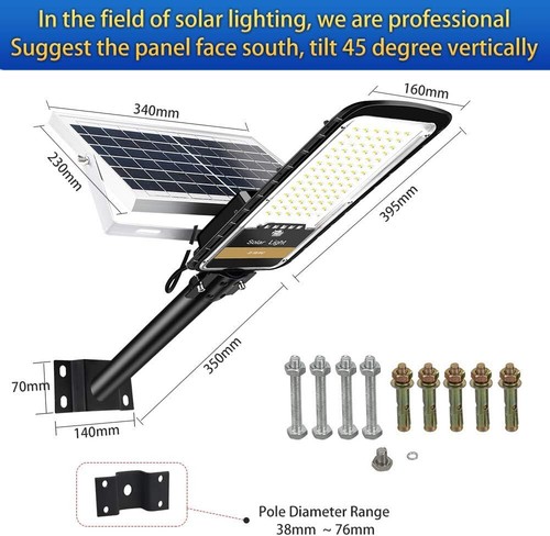 Solar Street Lights Outdoor Lamp 16000Lm IP67 Waterproof Light with anti Broken - Picture 8 of 8