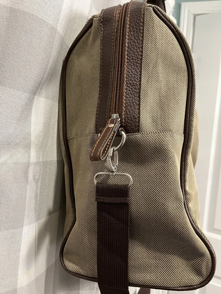 Bolsa de viaje TOMMY BAHAMA sarga equipaje de lona grande de fin de semana 20x15 Foto 3 de 4