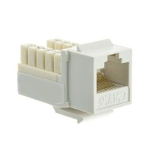 CAT6 Keystone RJ45 Network LAN Ethernet 110 Punch Down Jack 8P8C CAT.6 White