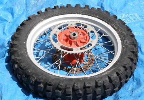 1991 KTM 350 OEM REAR RIM TIRE DISC.. SPROCKET 
