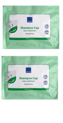 ABENA Shampoo Cap mit Conditioner unparfümiert kein Ausspülen erforderlich Körperpflege