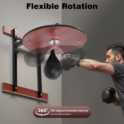 Wall-Mounted Adjustable Speed Bag Platform Kit Swivel Punching Fitness Training