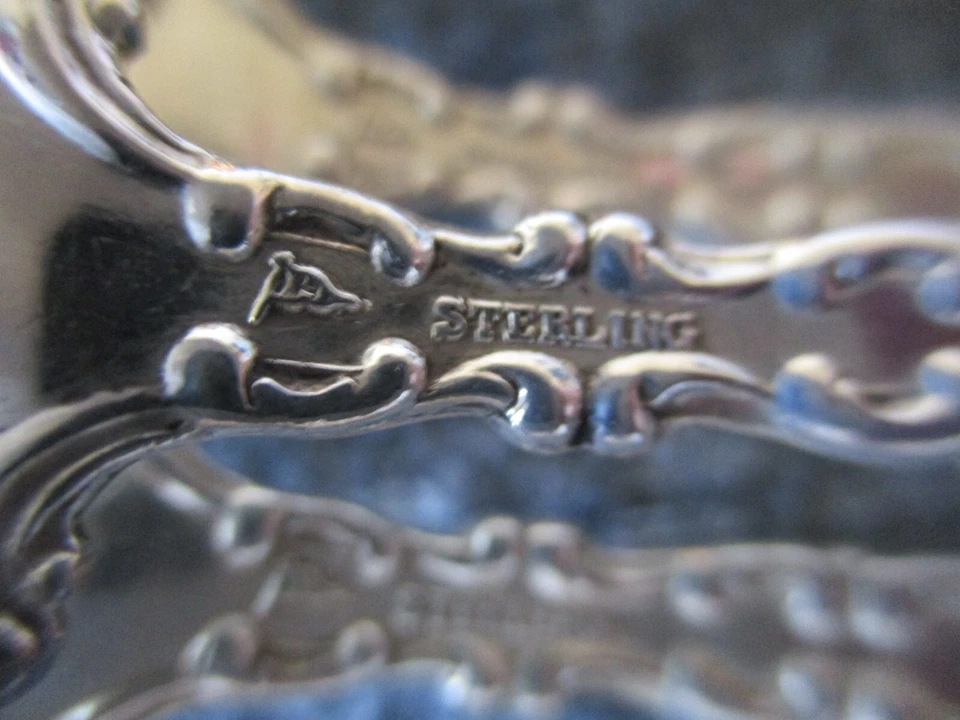 WATSON STERLING SILVER ST. LOUIS PATTERN FORK (SET 5) - appx。 7"-214g — 第 3/4 张图片