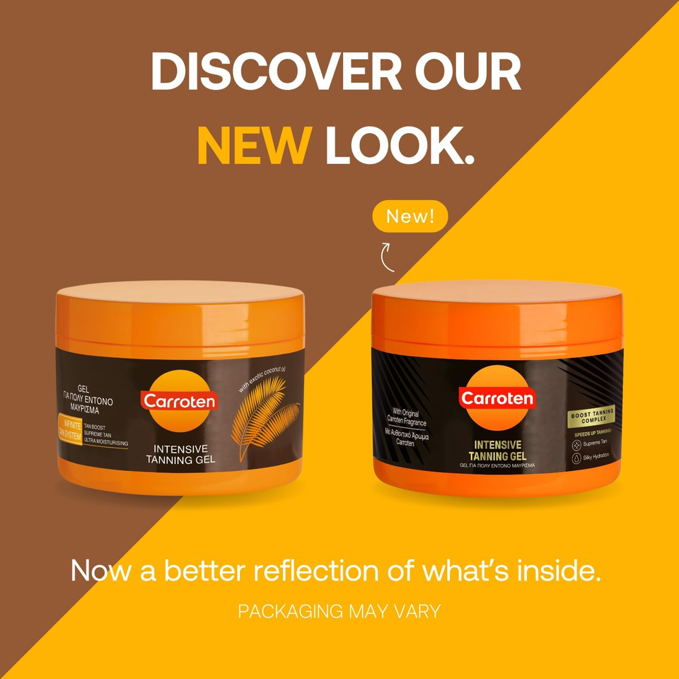 Carroten Intensive Tanning Gel 150 Ml Tan Accelerator with Coconut