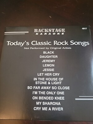 BS4617 TODAY'S CLASSIC ROCK SONGS   BACKSTAGE KARAOKE CDG DISC
