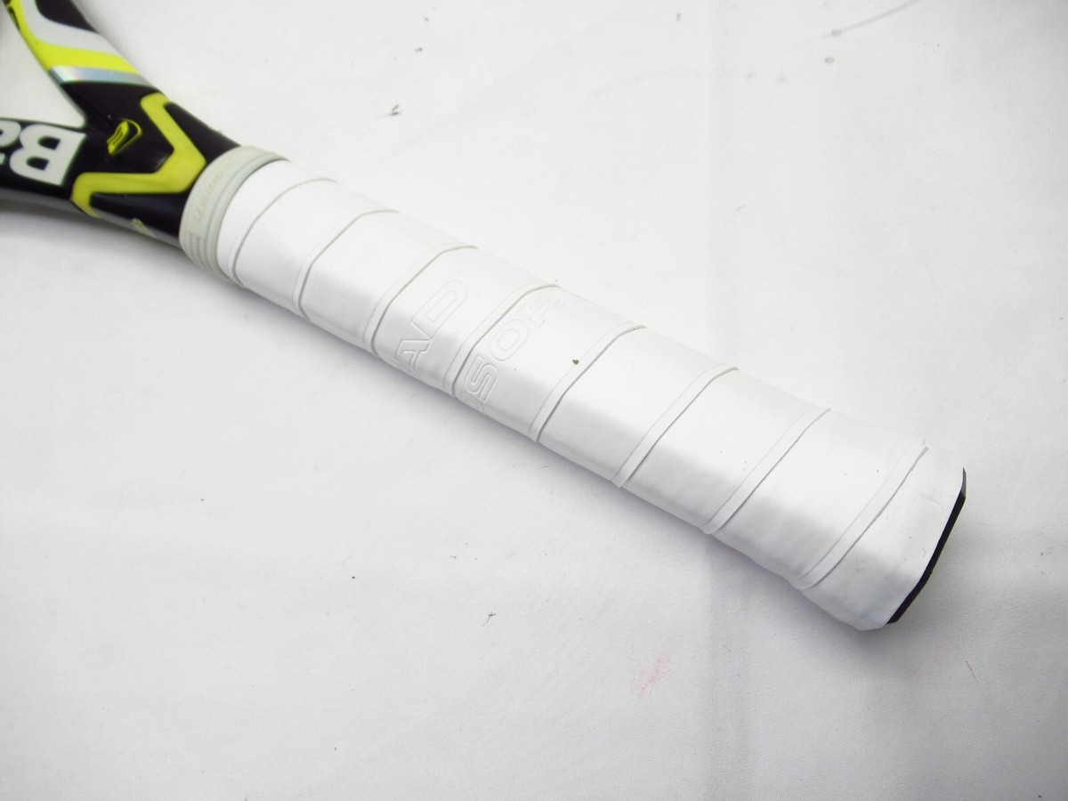 A set of two Babolat AeroPro Drive & AeroPro Drive Plus hard tennis