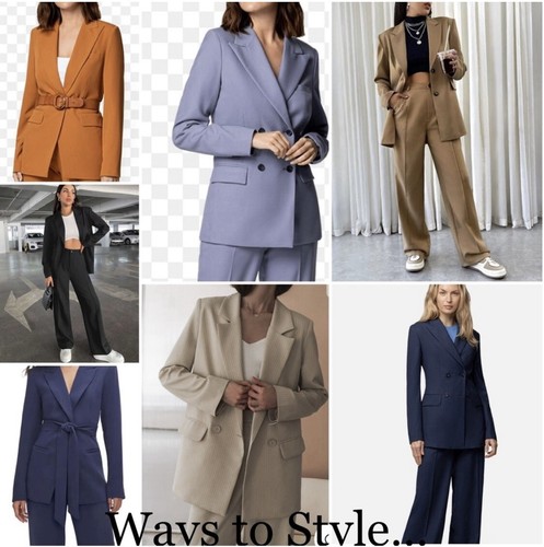 The must have suit! NWT, Notations 2 piece relaxed fit pant suit, Sz L - Picture 4 of 16