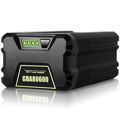 7.0Ah Lithium Ion Battery For Greenworks Pro 80Volt Max GBA80200 GBA80250 New