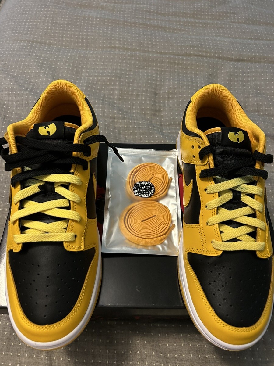 靴 NIKE DUNK foxtrot uniform Wu-Tang Clan Foxtrot Uniform Wu Tang Nike Goldenrod Dunk Killer Bee Size