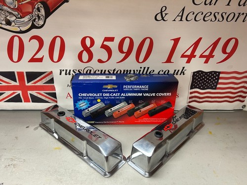 small block chevy valve covers with chrevrolet logo - Picture 1 of 2