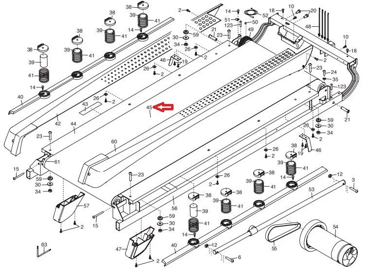 Cinta de Correr Nordictrack Proform Reebok OEM Caminar Correr Cinturón de Correr 303754 Foto 2 de 2