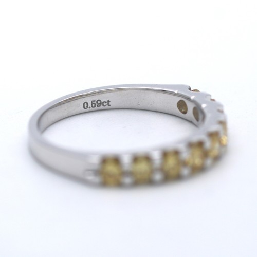 Brillant Memory Ring 585 Gold 0,59 Ct 14 Kt Weißgold Wert 1899,- - Bild 7 von 9