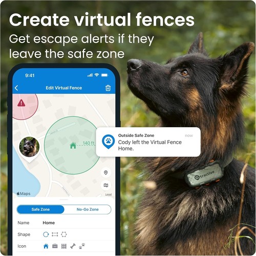 XL GPS Tracker & Health Monitoring for Dogs 50 lbs+ - Market Leading Pet GPS ... - 第 5/9 張圖片