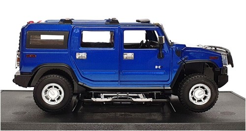 MZ Models 1/24 Scale Diecast 26020 - Hummer H2 - Metallic Blue - Picture 3 of 5