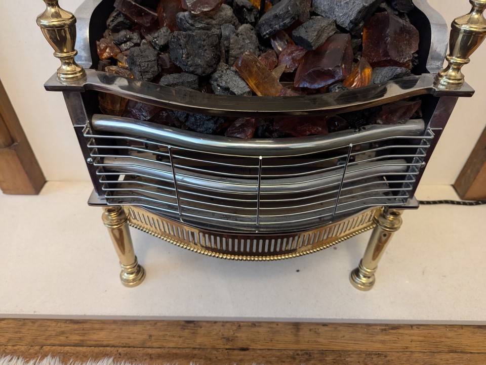Regency Style Electric Fire Basket eBay