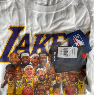 Los Angeles Lakers NBA Finals 2020 Champions Caricature Tee