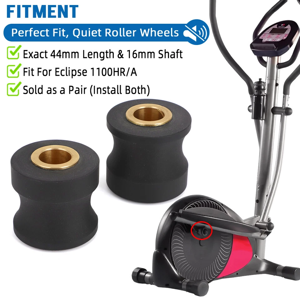 Roller Wheels For Eclipse 1100HR/A Elliptical Exercise Machine 1100hr Parts 44mm - Image 3 of 4