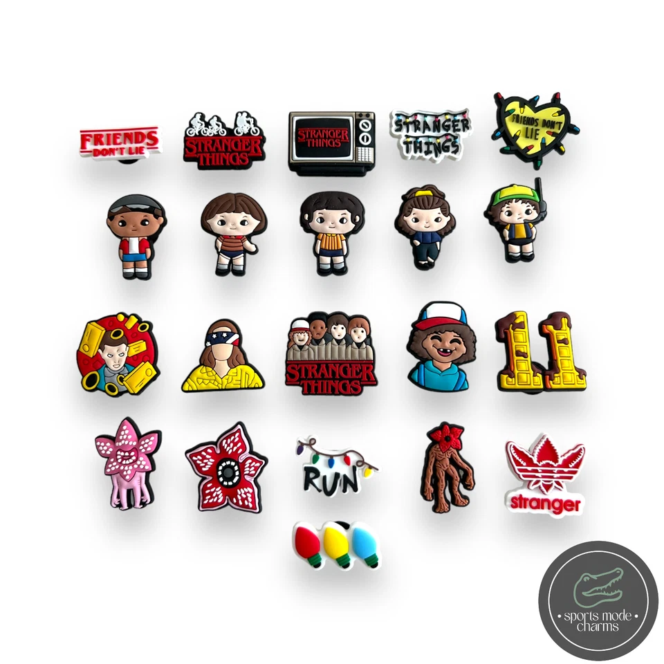 Stranger - Sports Mode Charms for Shoes Clogs Sandals - Things 11 Run Horror TV