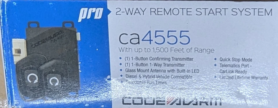 Código Alarma CA4555 Arrancador Remoto Coche 2 Vías LED Confirmación 1/4 Milla Rango Foto 4 de 4