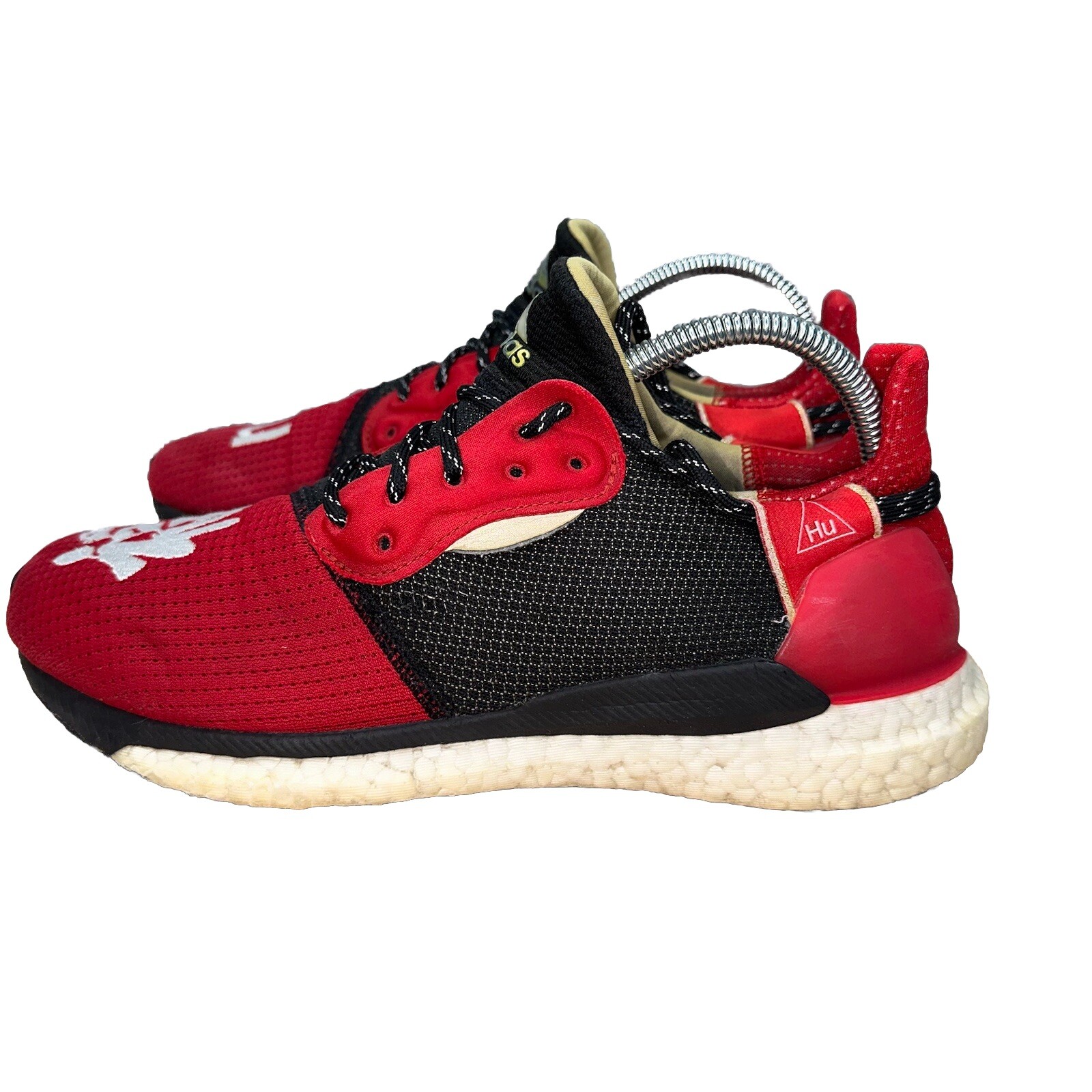 SAOLA Adidas Solar HU Glide ST x Pharrell Capodanno Cinese 2019 Taglia 7.5 Rosso Nero