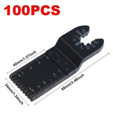 100PCS Oscillating Multi Tool Saw Blades Wood Plastic PVC Laminate Metal Cutter