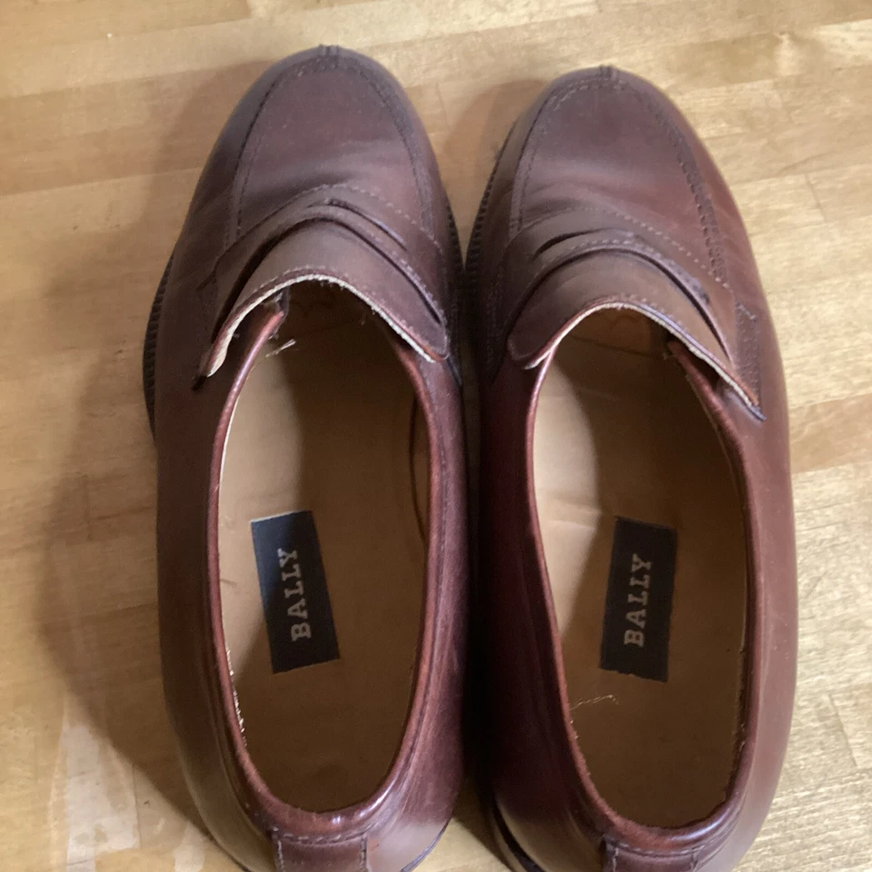 Mocassins Cuir marron Bally Neufs 39 Mixtes - Photo 2/3