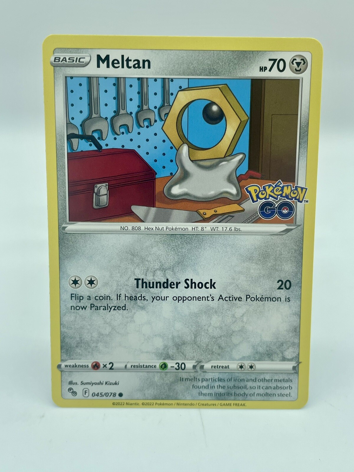 Meltan 45/78 Pokémon GO Common Non-Holo Pokemon TCG Mint Unplayed