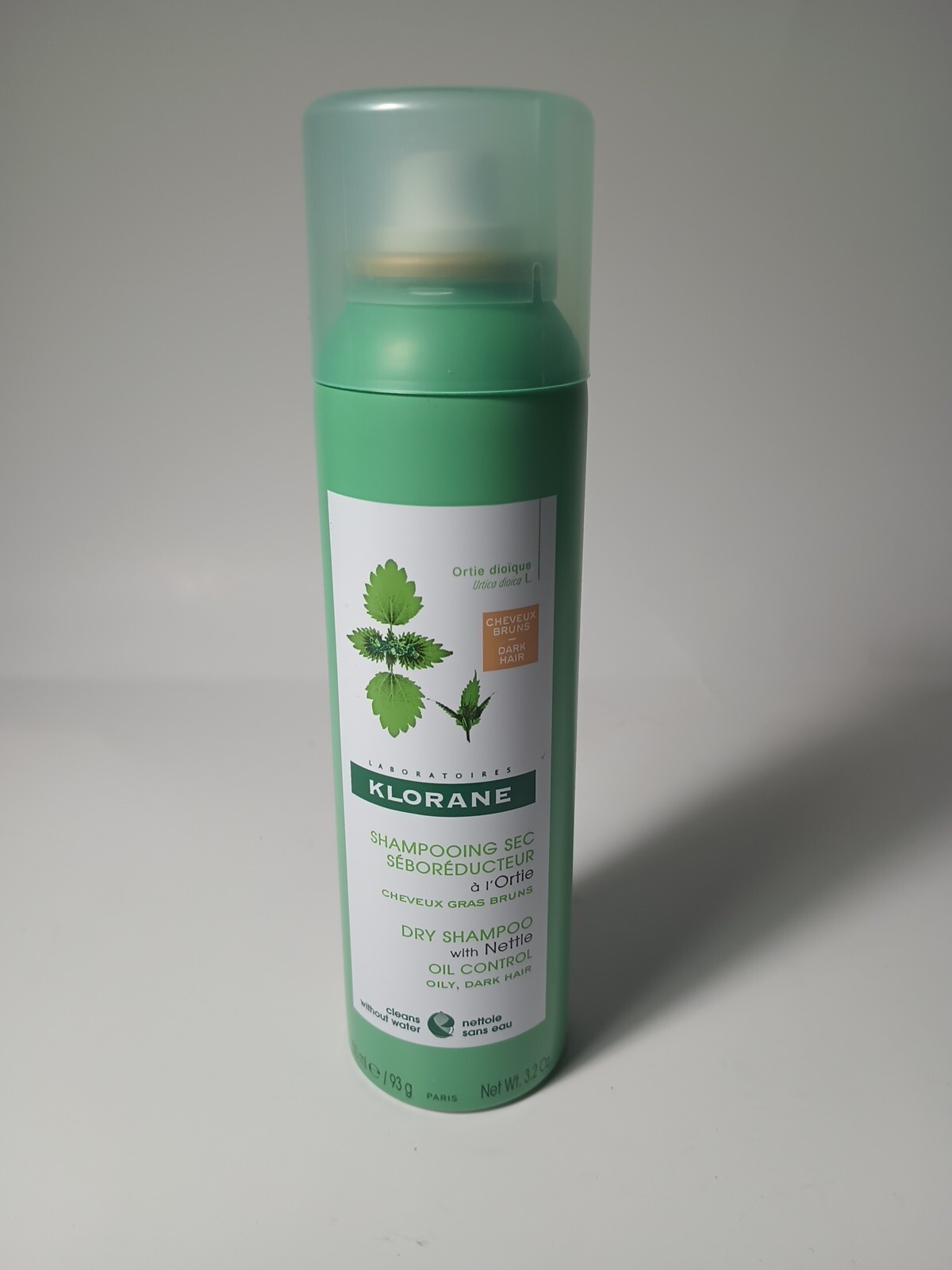 Klorane Dry Shampoo with Nettle for Oily Hair and Scalp,Regulates Oil Production