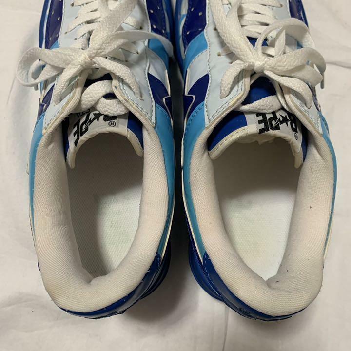 A BATHING APE x KAWS Bapesta Sneaker Shoes Blue Low US8.5 A BATHING APE x KAWS Bapesta Sneaker Shoes Blue Low US8.5