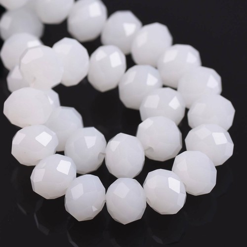 Lote de cuentas espaciadoras sueltas de cristal facetado Rondelle 3 mm 4 mm 6 mm 8 mm 10 mm 12 mm - Imagen 35 de 53