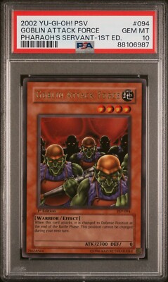 Yugioh Goblin Attack Force PSV-094 1st Edition Ultra Rare PSA 10 Gem Mint!