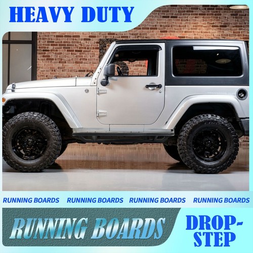 2DR JL Side Step Running Board Off Road For 2018-2024 Jeep Wrangler