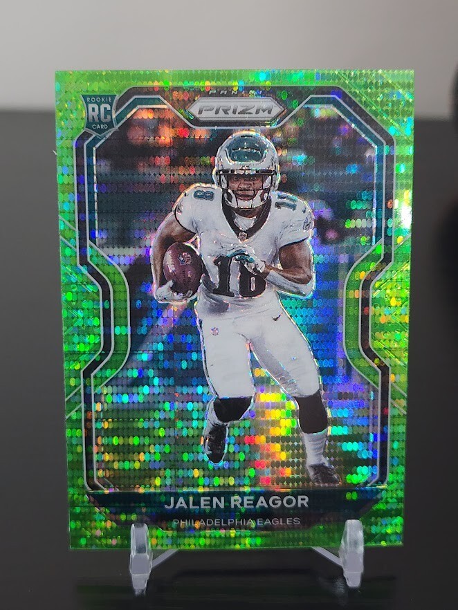 Jalen Reagor 2020 Panini Prizm Green Pulsar Prizm RC Eagles 342